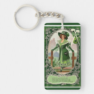  Ierse vrouwen St. Patrick's Day Sleutelhanger