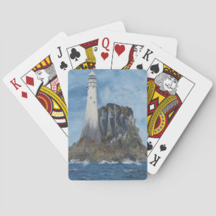 Ierse vuurtoren Fastnet, County Cork, Ierland Tr Pokerkaarten