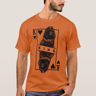 Ierse Water Spaniel Koning van Harten Grappige Whi T-shirt