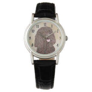 Ierse Water Spaniel Schilderij - Originele Honden  Horloge