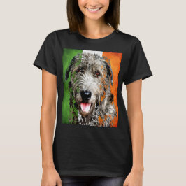 Ierse Wolfhound Ierse vlag Erin go Bragh T-Shirt