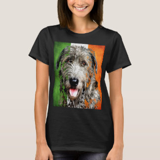 Ierse Wolfhound Ierse vlag Erin go Bragh T-Shirt