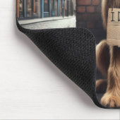 Ierse Wolfshond bedelt om lekkers Muismat (Hoek)