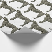 Ierse wolfshond cadeaupapier (Hoek)