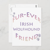 Ierse wolfshond Furever Briefkaart (Voorkant / Achterkant)