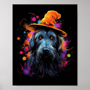 Ierse wolfshond Halloween hond huisdier hond Poster