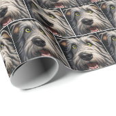 Ierse wolfshond humor cadeaupapier (Rol Hoek)