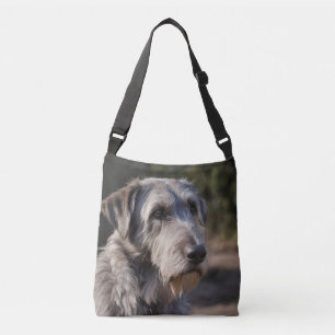 Ierse Wolfshond Ik ben niet geamuseerd, Crossbody Tas