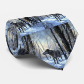 Ierse wolfshond liet het sneeuwen Kerstmis Stropdas (Opgerold)