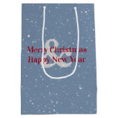 Ierse Wolfshond met kerstboom Medium Cadeauzakje (Achterkant)