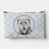 Ierse Wolfshond Schilderen Grijs Originele Hond Ar Etui (Achterkant)