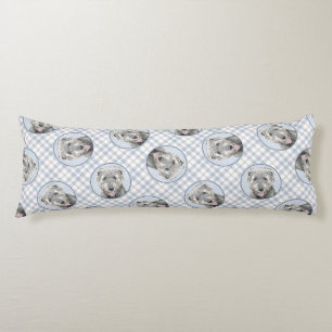 Ierse Wolfshond Schilderen Grijs Originele Hond Ar Lichaamskussen