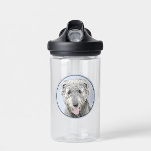 Ierse Wolfshond Schilderij - Mooie Originele Honde Waterfles