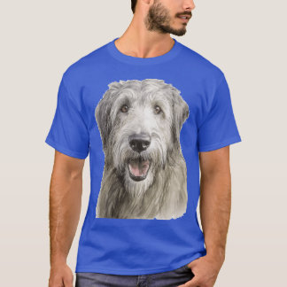 Ierse Wolfshond Waterverf retro T-shirt