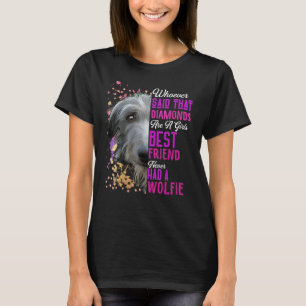 Ierse Wolfshonden Zijn Een Meisje Haar Beste Vrien T-shirt