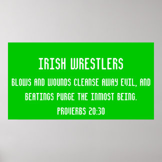 Ierse worstelaars poster