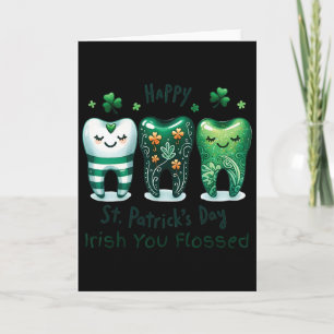 Ierse You Flossed Grappige St Patricks Dag Tandhee Kaart