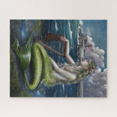 Ierse zeemeermin met harp puzzel (Horizontaal)