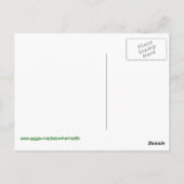 Ierse zegelles met Celtic Font en Background Briefkaart (Achterkant)