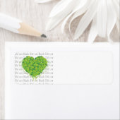 Ierse zegen en Shamrock hart Etiket (Insitu)