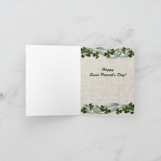 Ierse zegen kaart St. Patricks Day (Binnen)