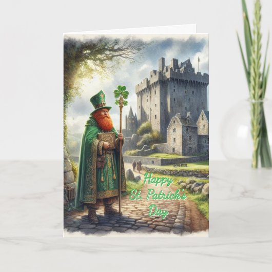 Ierse Zegen St. Patrick Vakantiekaart Feestdagen Kaart (Voorkant)