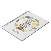 Ierse zegen voor GODSON jungle safari dieren Notitieboek (Linkerzijde)