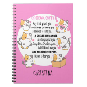 Ierse zegen voor tiener peetdochter Cute Cats Notitieboek