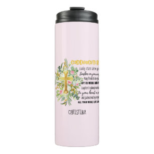 Ierse zegening voor GODDAUGHTER - persoonlijke cad Thermosbeker