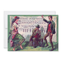 Ierse zigeuner draagt de groene jig