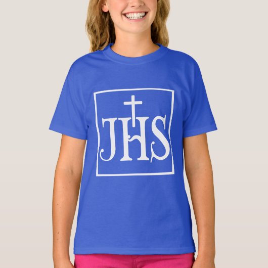 Iesus Hominum Salvator T-shirt (Voorkant)