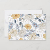 IETS BLAUW - Beantwoord RSVP (Achterkant)