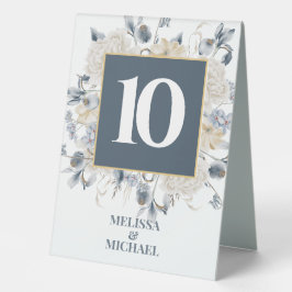 IETS BLAUW BLOEMEN Lijst Tafelnummers