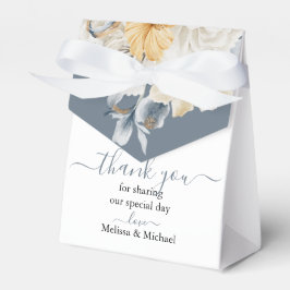 IETS BLAUW - BLOEMENBRUILOFT BEDANKDOOSJES