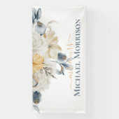 IETS BLAUW - BLOEMENBRUILOFT SPANDOEK (Verticaal)