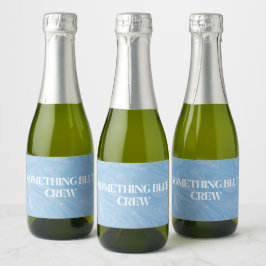 Iets blauw Crew Sparkling Wijnetiket