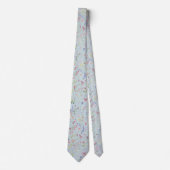 Iets blauw Elegant Wildflower Necktie Stropdas (Voorkant)