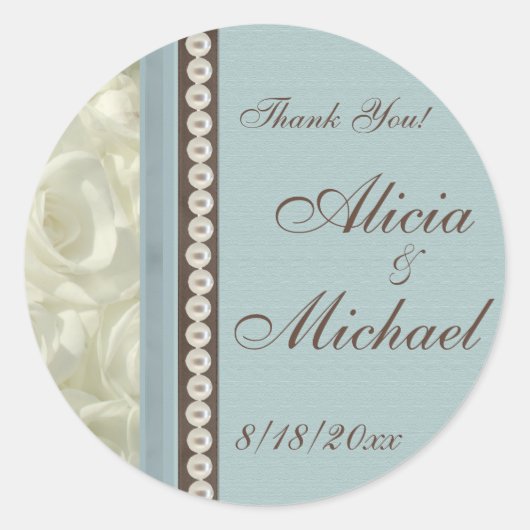 Iets blauw ronde sticker (Voorkant)