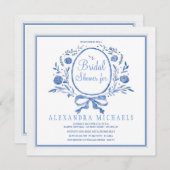 Iets blauw Uitnodiging (Voorkant / Achterkant)