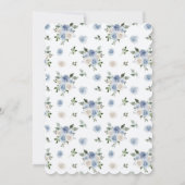 Iets blauw voor ik Floral Vrijgezellenfeest doe Kaart (Achterkant)