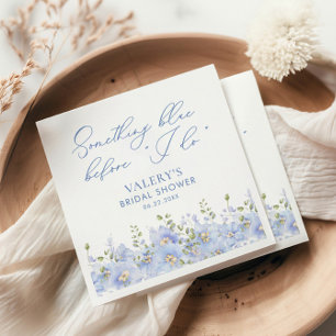 Iets blauw voor ik Floral Vrijgezellenfeest doe Servet