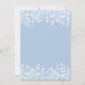 Iets blauw voor ik Vrijgezellenfeest uitnodig Kaart (Achterkant)