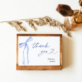 Iets Blauw voor mijn Bruidskaart Bedankje Bedankkaart