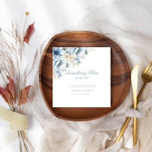 Iets blauw voordat ik bloemenVrijgezellenfeest doe Servet