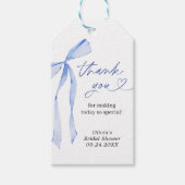 Iets blauw voordat ik bruids doe Dank u Labels Cadeaulabel (Voorkant)