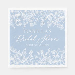 Iets Blauw Voordat Ik doe Bruidsfeest Servetten