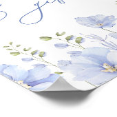 Iets blauw voordat ik doe Kaarten & geschenken bru Poster (Hoek)