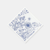 Iets blauw voordat ik het doe servet (Hoek)