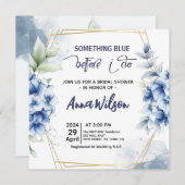 Iets blauw voordat ik hortensia Vrijgezellenfeest Kaart (Voorkant / Achterkant)