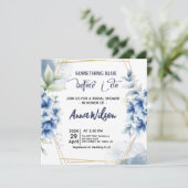 Iets blauw voordat ik hortensia Vrijgezellenfeest Kaart (Staand voorkant)